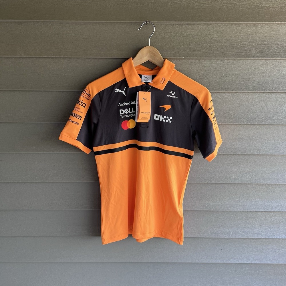 PUMA McLaren F1 2026 Womens XS Team Polo Orange Formula 1 NWT